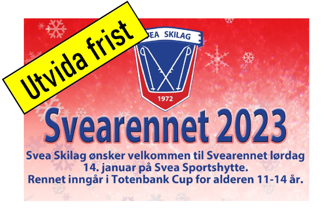 Svearennet 2023 - Utvida frist!